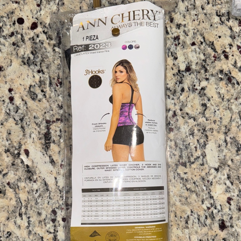 Ann Chery Black, Pink, Purple Colombian Waist Trainer